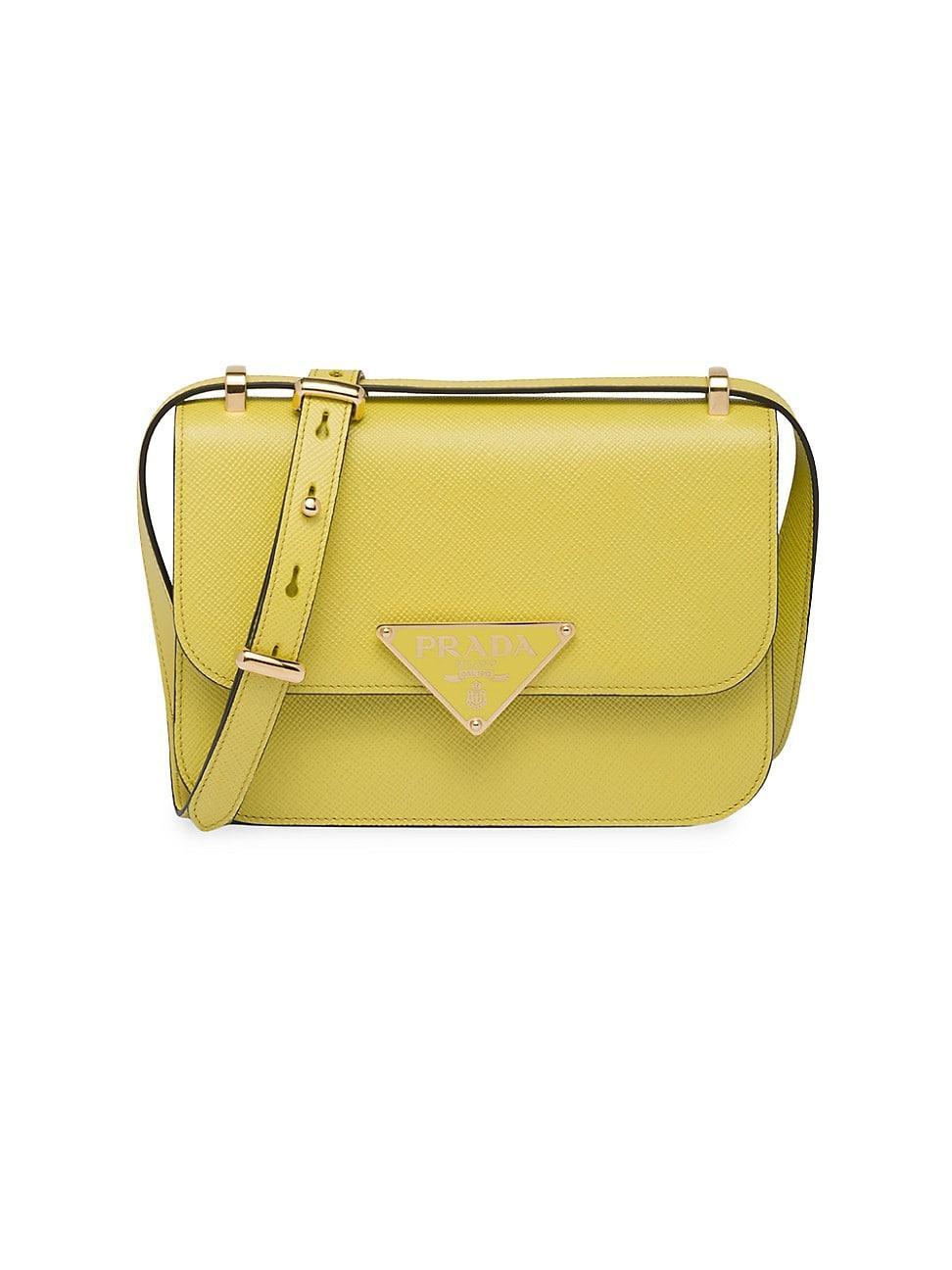 Womens Prada Emblme Saffiano Shoulder Bag Product Image