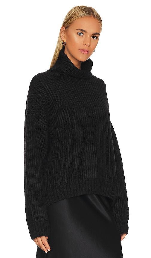 ANINE BING Sydney Sweater in Black. Size L, M, S. Product Image