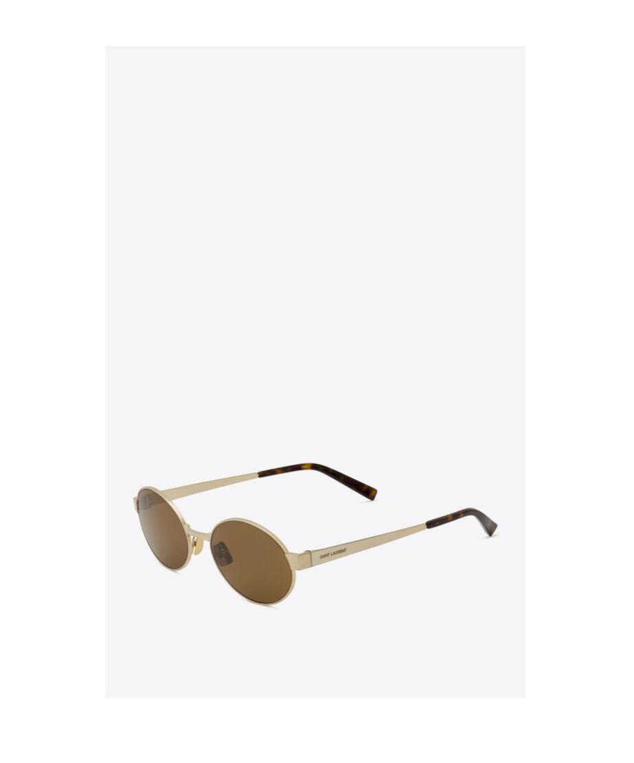 SAINT LAURENT Eyewear Sl 692 Round Frame Sunglasses In Brown Product Image