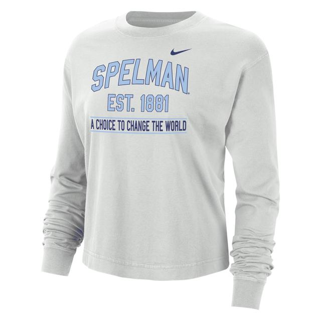 Spelman Nike Womens College Boxy Long-Sleeve T-Shirt Product Image