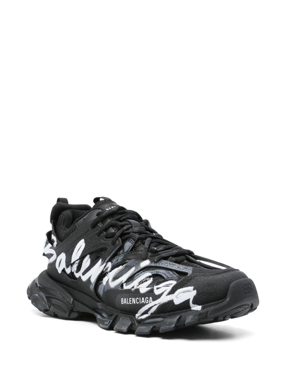 BALENCIAGA Track Signature Lace In Black Product Image