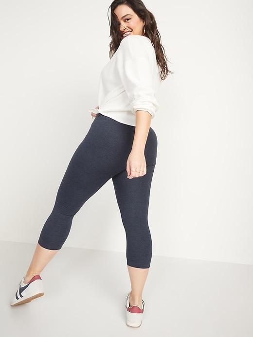 High-Waisted Crop Leggings Product Image