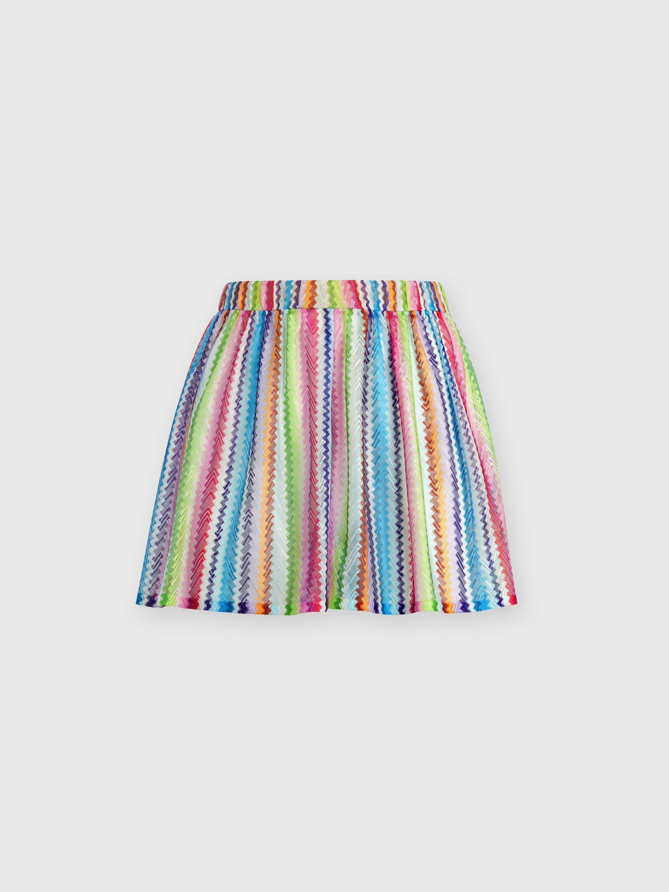 Zig zag print cover-up shorts Product Image