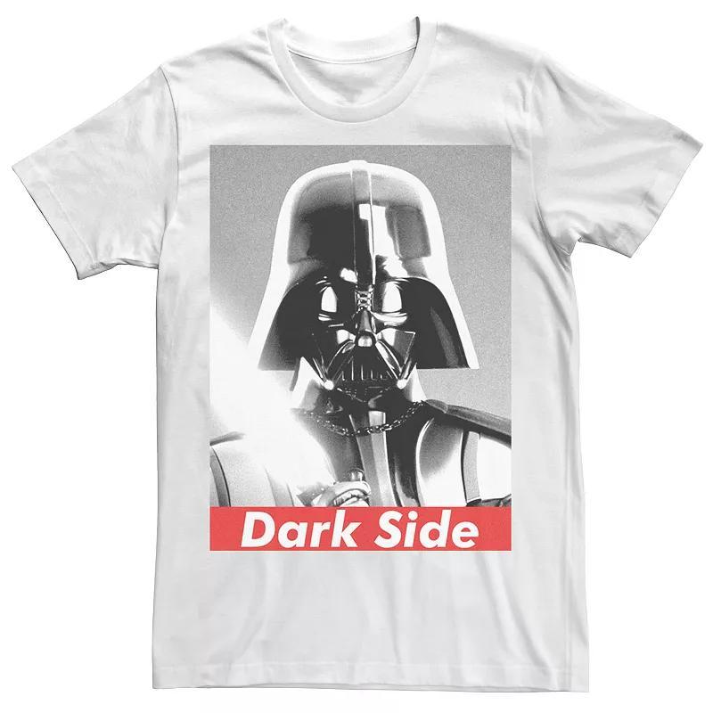 Mens Star Wars Darth Vader Side With The Dark Side Tee Athletic Grey Product Image