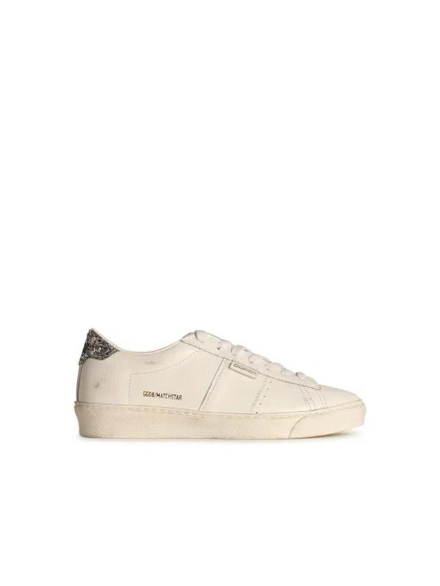 GOLDEN GOOSE Matchstar White Leather Sneakers Product Image