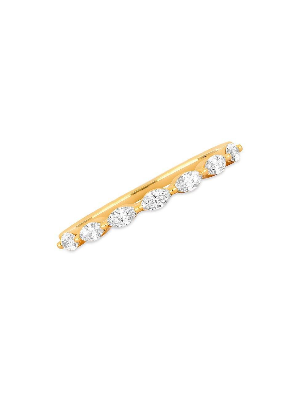 EF Collection Half Marquise Diamond Band Product Image