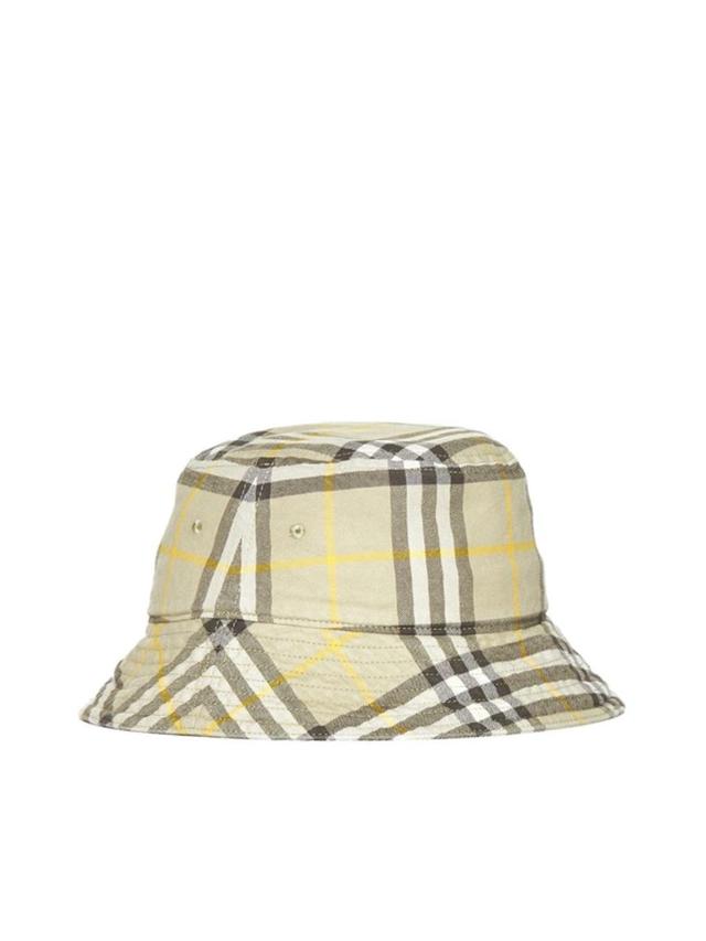 Archive Check Cotton Bucket Hat In Hunter Product Image