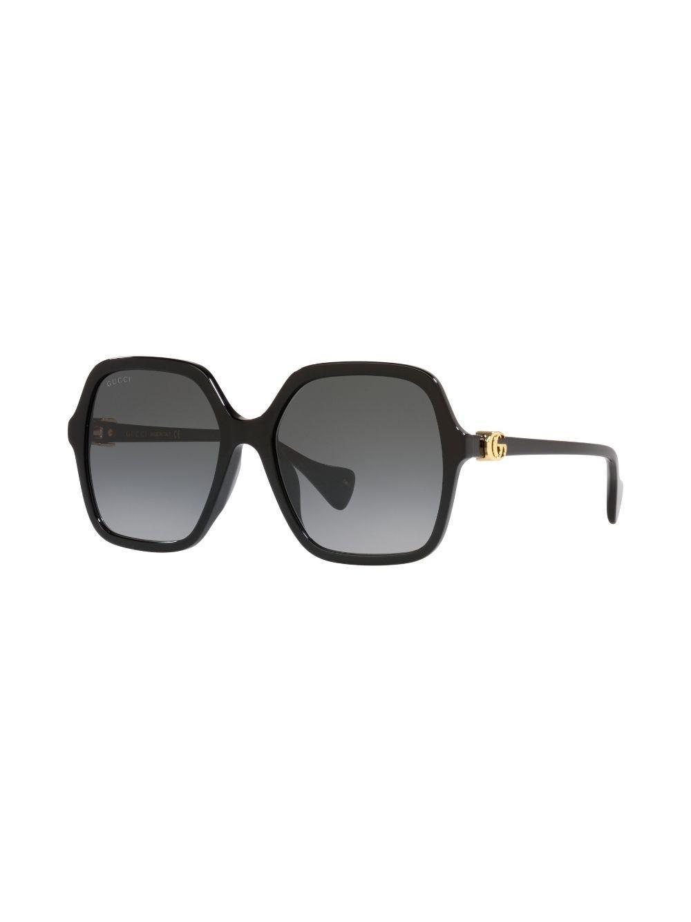 GUCCI Interlocking G Square-frame Sunglasses In Schwarz Product Image