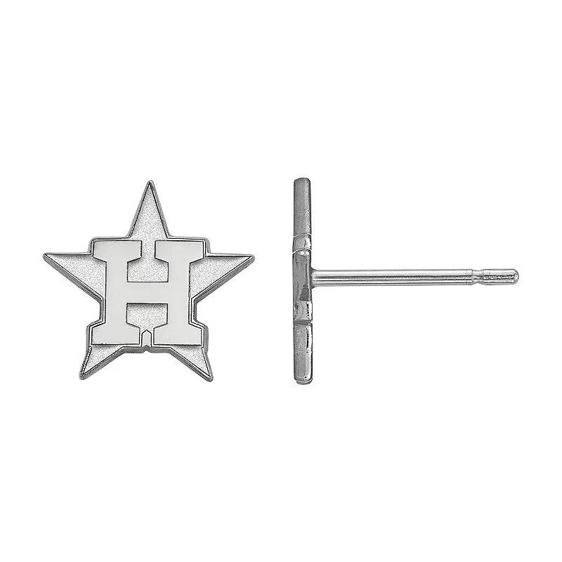 LogoArt 14K White Gold Houston Astros Stud Earrings, Womens, 14k Whgold Product Image