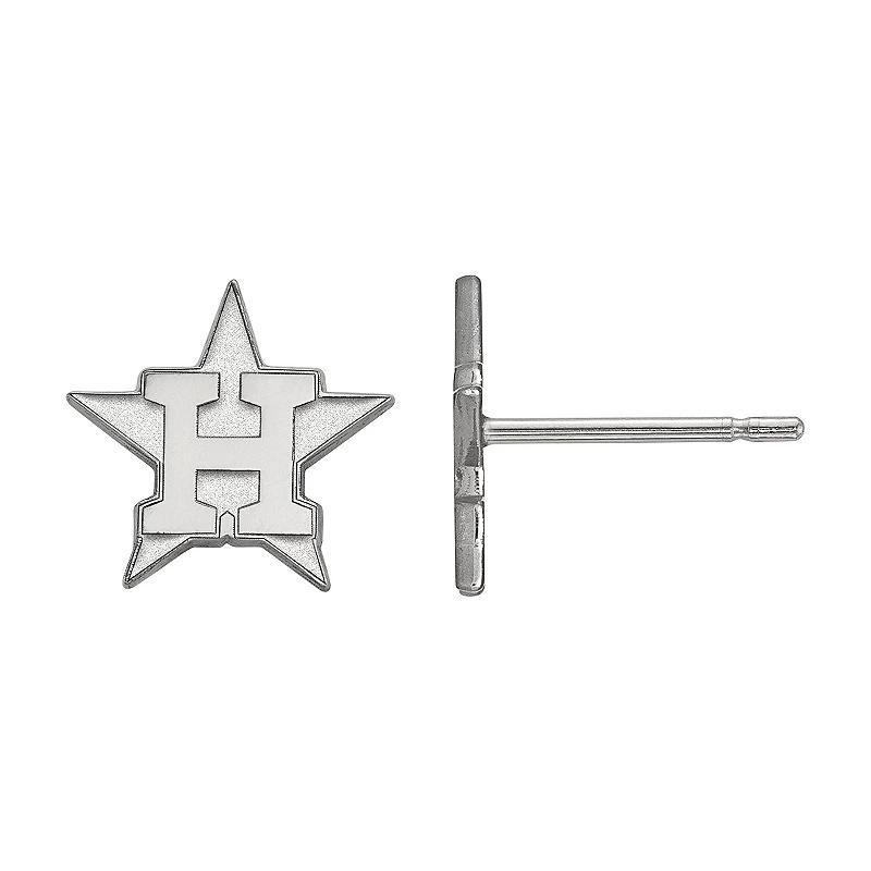 LogoArt 14K White Gold Houston Astros Stud Earrings, Womens, 14k Whgold Product Image