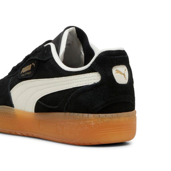 PUMA Palermo Moda Xtra Gum Sneakers Women in Black/Frosted Ivory/Gold Product Image