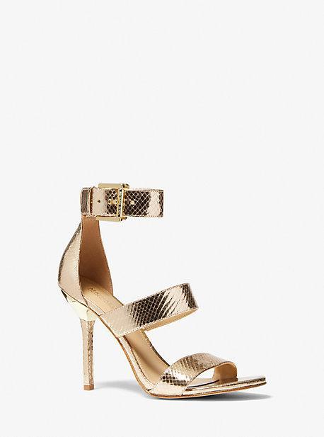 MICHAEL Michael Kors Amal Sandal (Silver) Women's Shoes Product Image