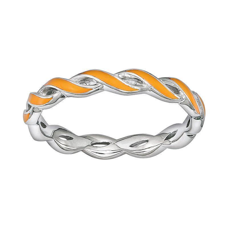 Stacks and Stones Sterling Silver Stack Ring, Womens Orange Product Image