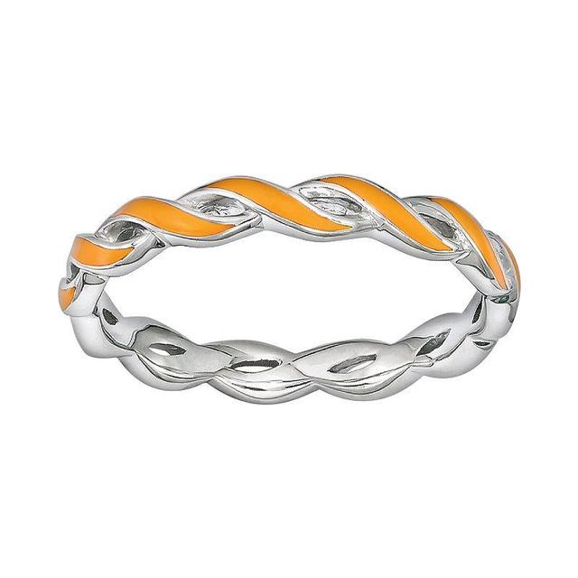 Stacks and Stones Sterling Silver Stack Ring, Womens Orange Product Image