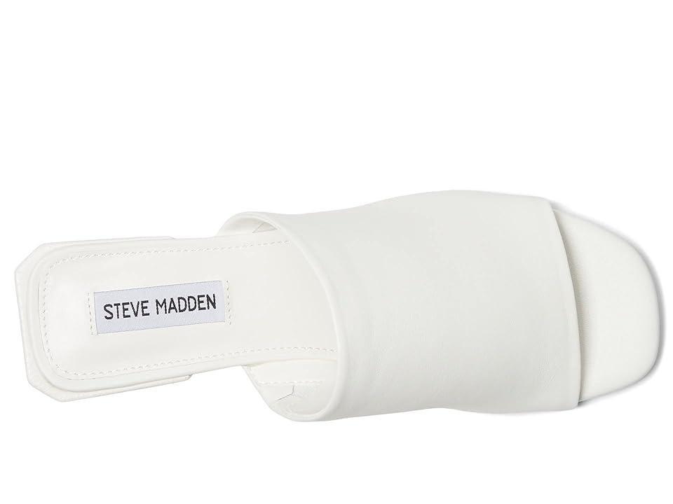 Steve Madden Anders Sandal (White Leather) Women's Shoes Product Image