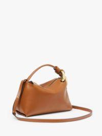 JWA CORNER BAG - LEATHER TOP HANDLE BAG in brown | JW Anderson US  Product Image