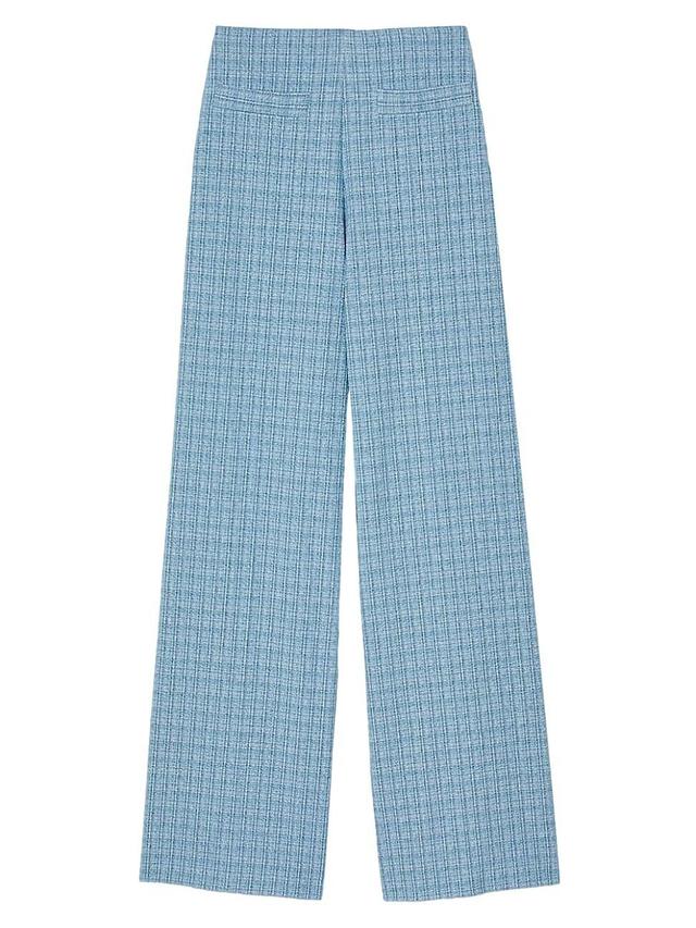 sandro Narsy High Waist Wide Leg Tweed Pants Product Image