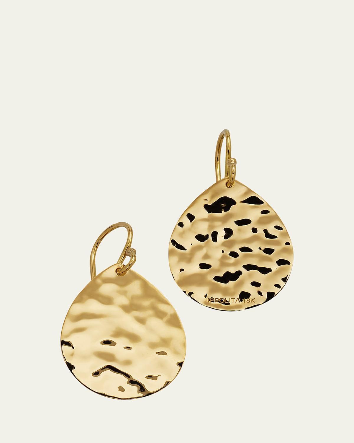 Womens Classico 18K Yellow Gold Large Teardrop Earrings Product Image