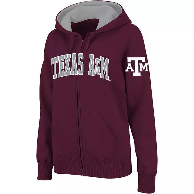 Womens Stadium Athletic Maroon Texas A&M Aggies Arched Name Full-Zip Hoodie Product Image