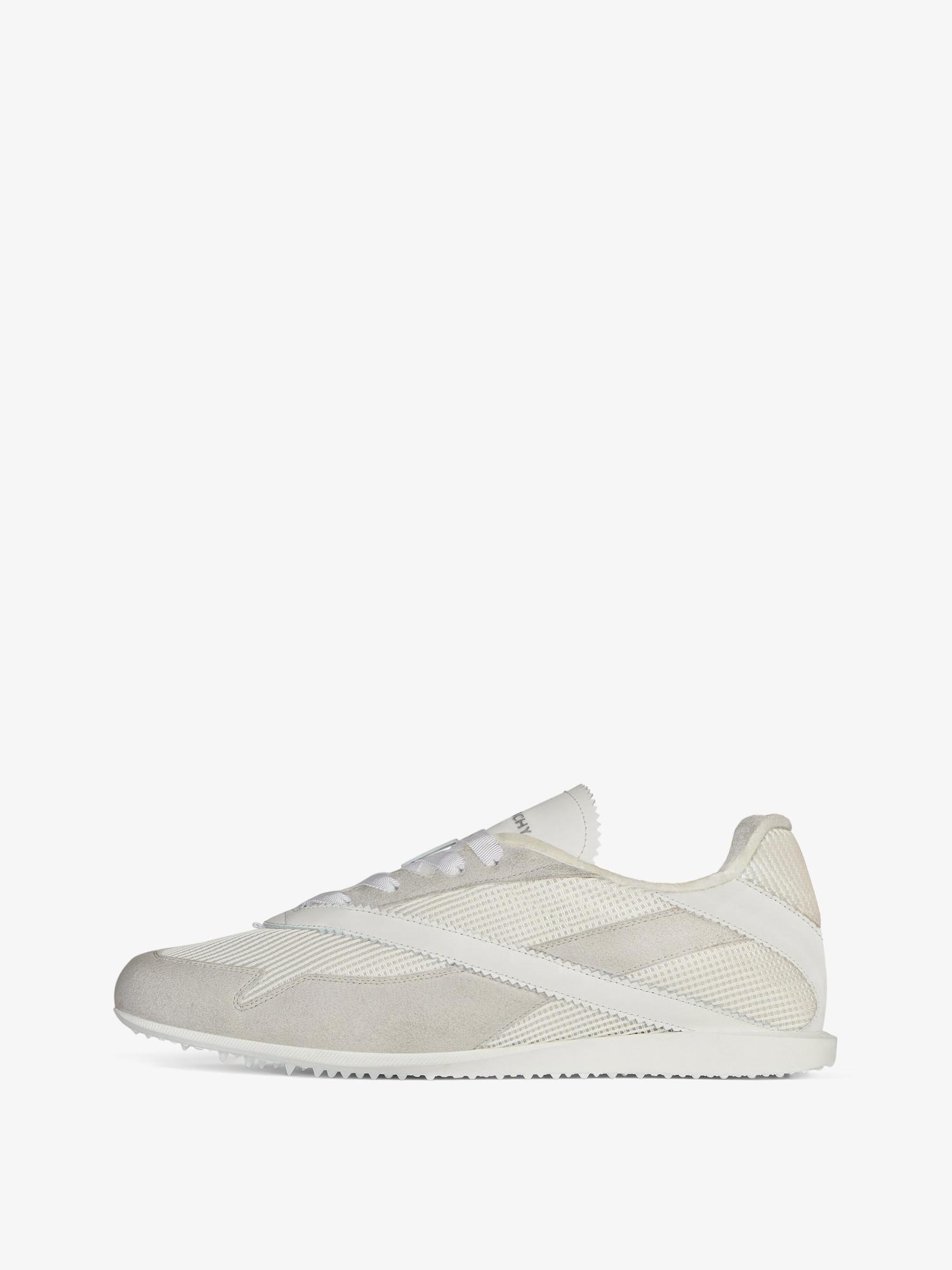 Sneakers in mesh, suede and leather Product Image