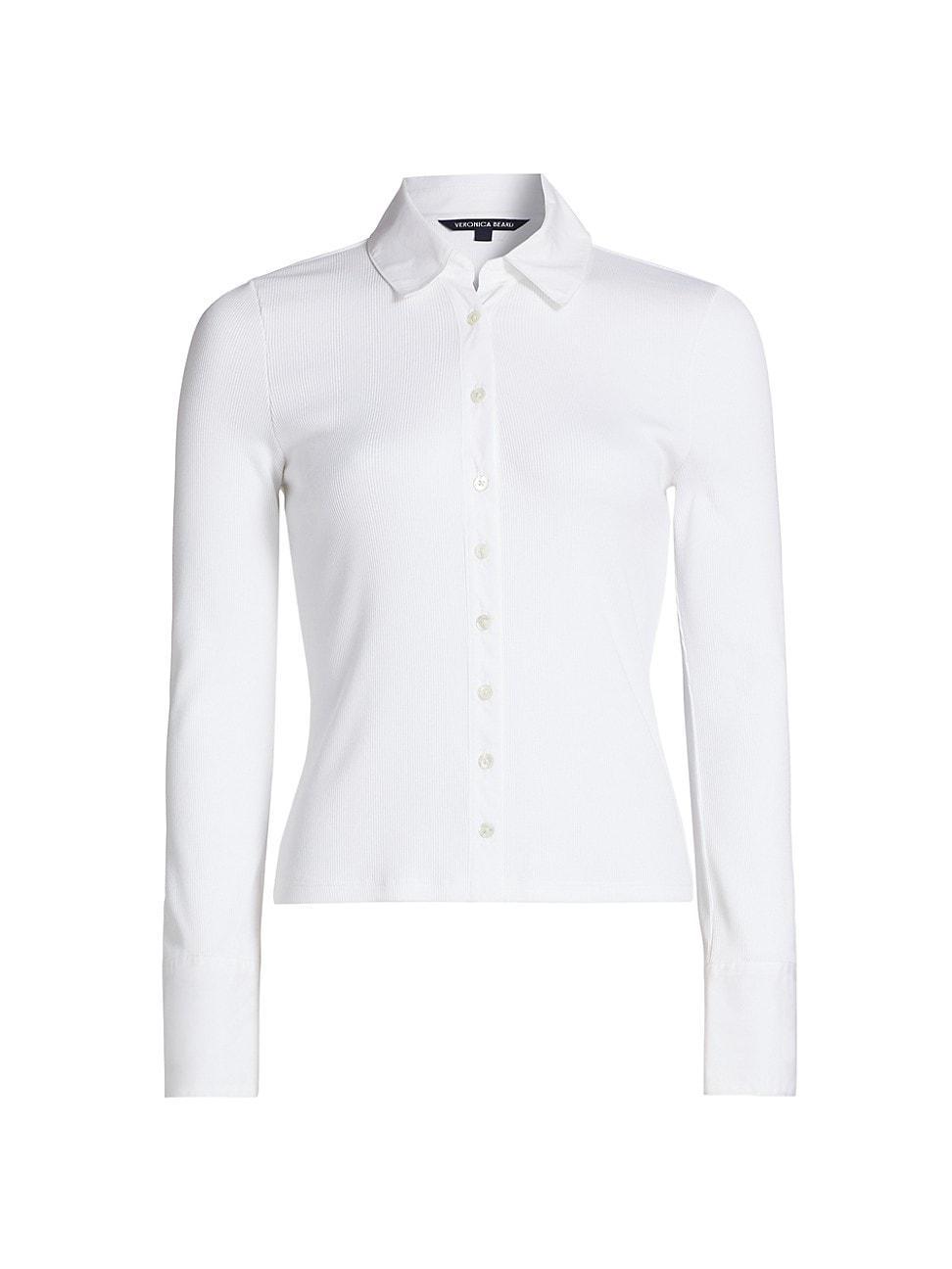 Womens Scottie Stretch Cotton Long-Sleeve Shirt product image