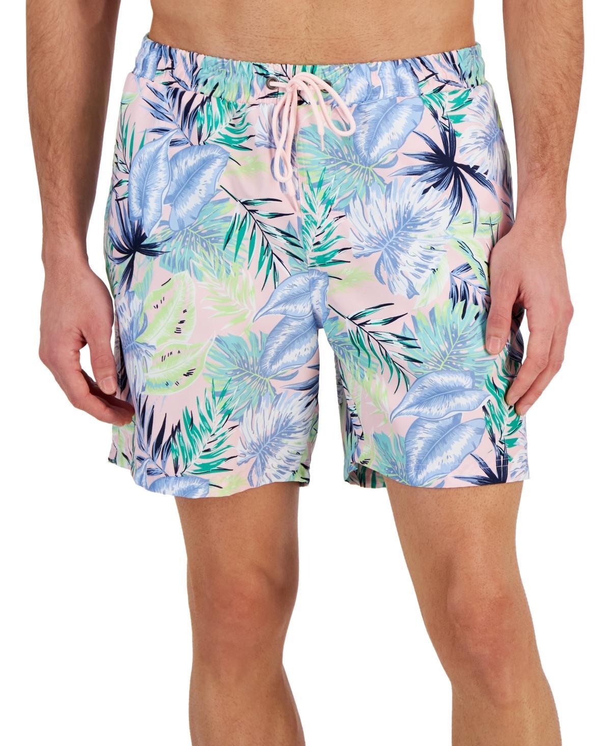 Club Room Mens Bello Floral-Print Quick-Dry 7 Swim Trunks, Created for Macys Product Image