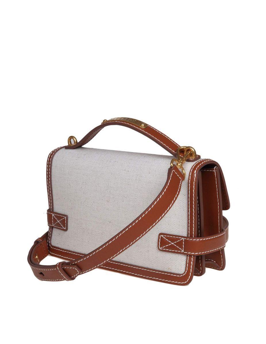 BALMAIN B-buzz 24 Crossbody Bag In Brown Product Image