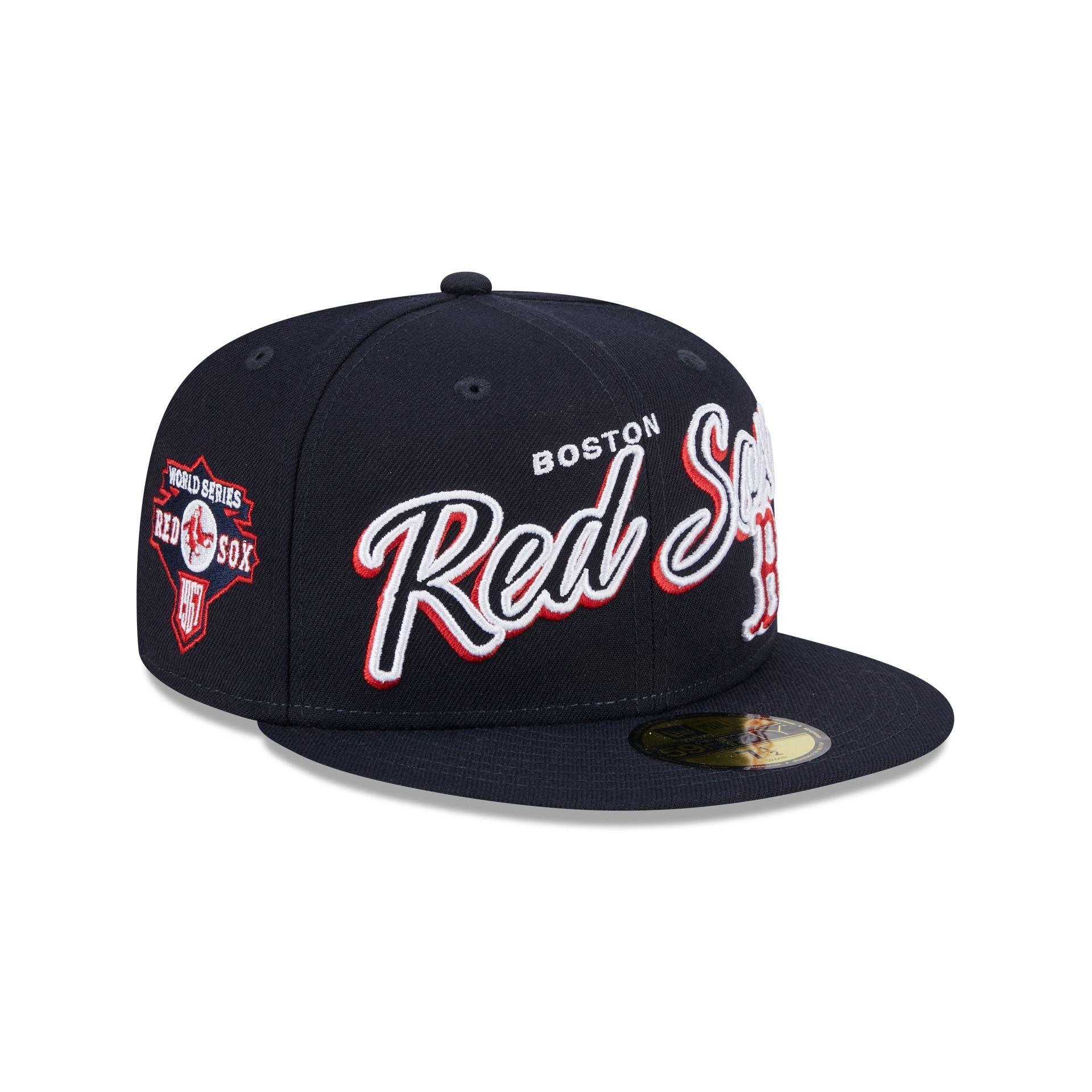 Boston Red Sox Script Sided 59FIFTY Fitted Hat Male Product Image