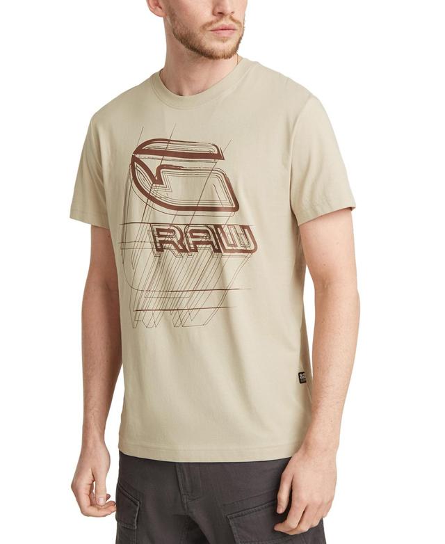 G-Star Raw Mens Bright Straight-Fit Logo Graphic T-Shirt Product Image