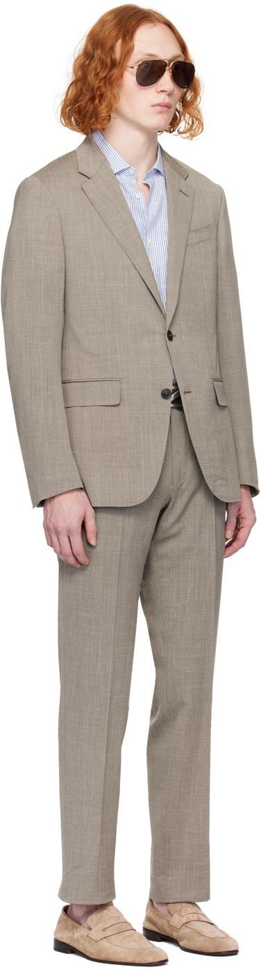 ZEGNA Taupe Notched Lapel Suit In 749546a7 Taupe Product Image