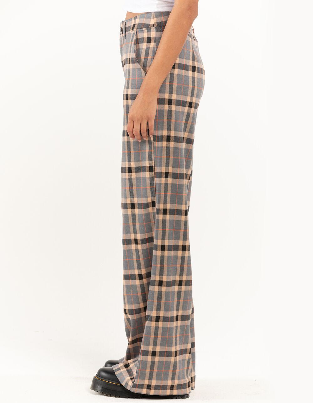 RSQ Womens Wide Leg Plaid Pants Product Image