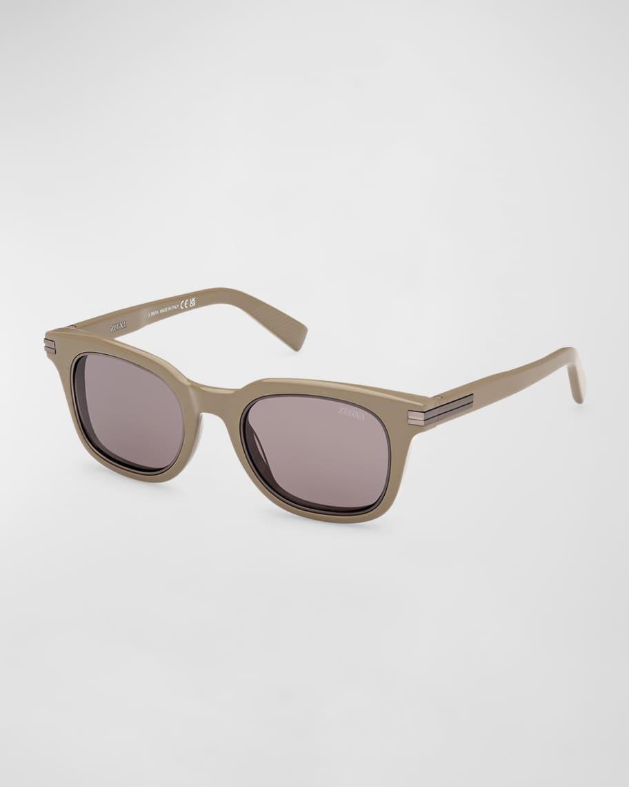 Mens Acetate Rectangle Sunglasses Product Image