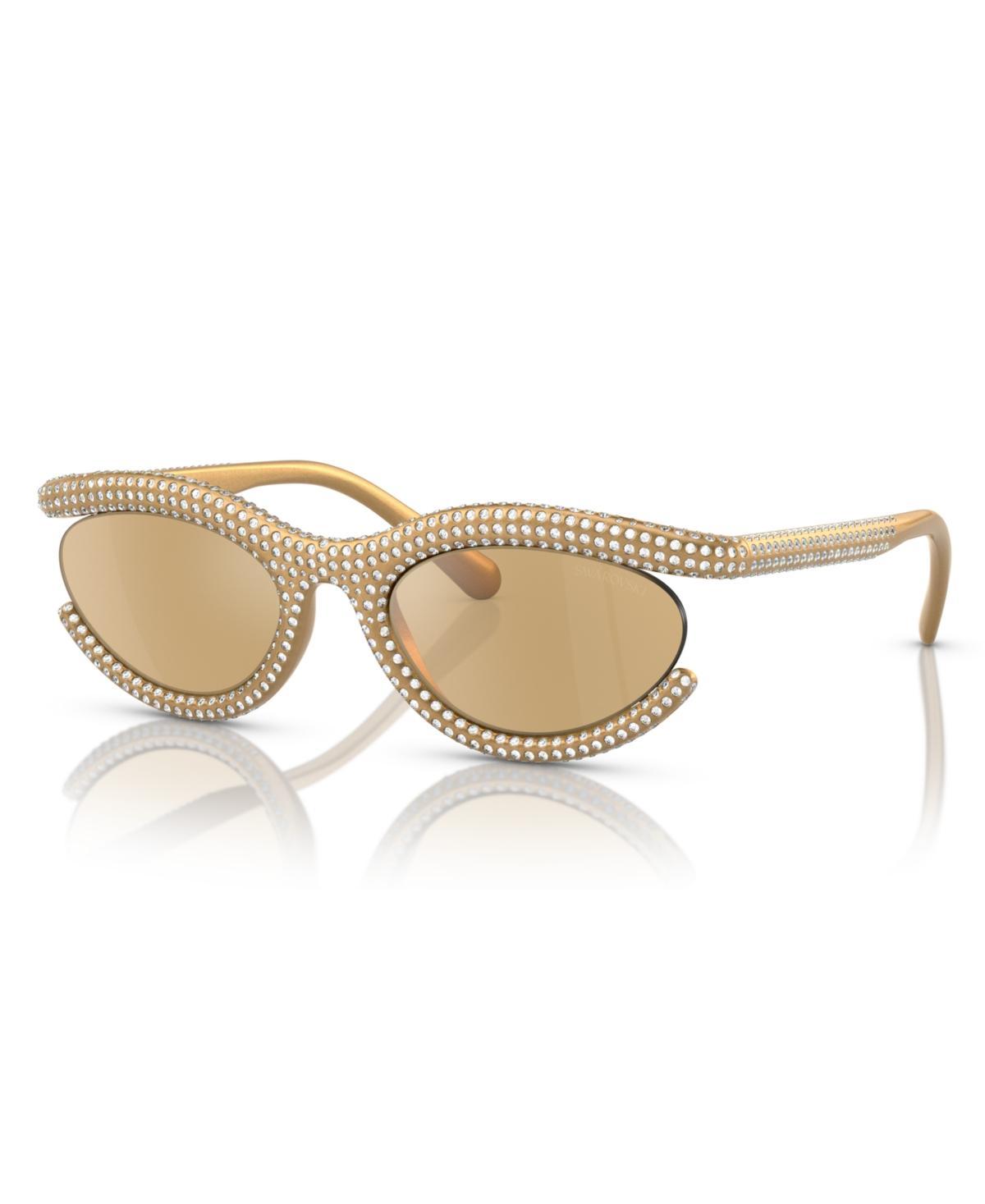 Womens Crystal 54MM Oval Sunglasses Product Image