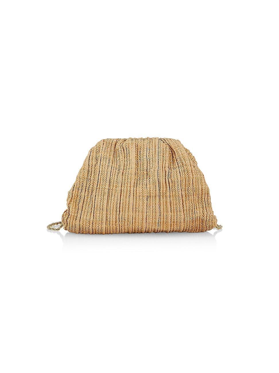 Womens Small Bailey Raffia Clutch-On-Chain product image