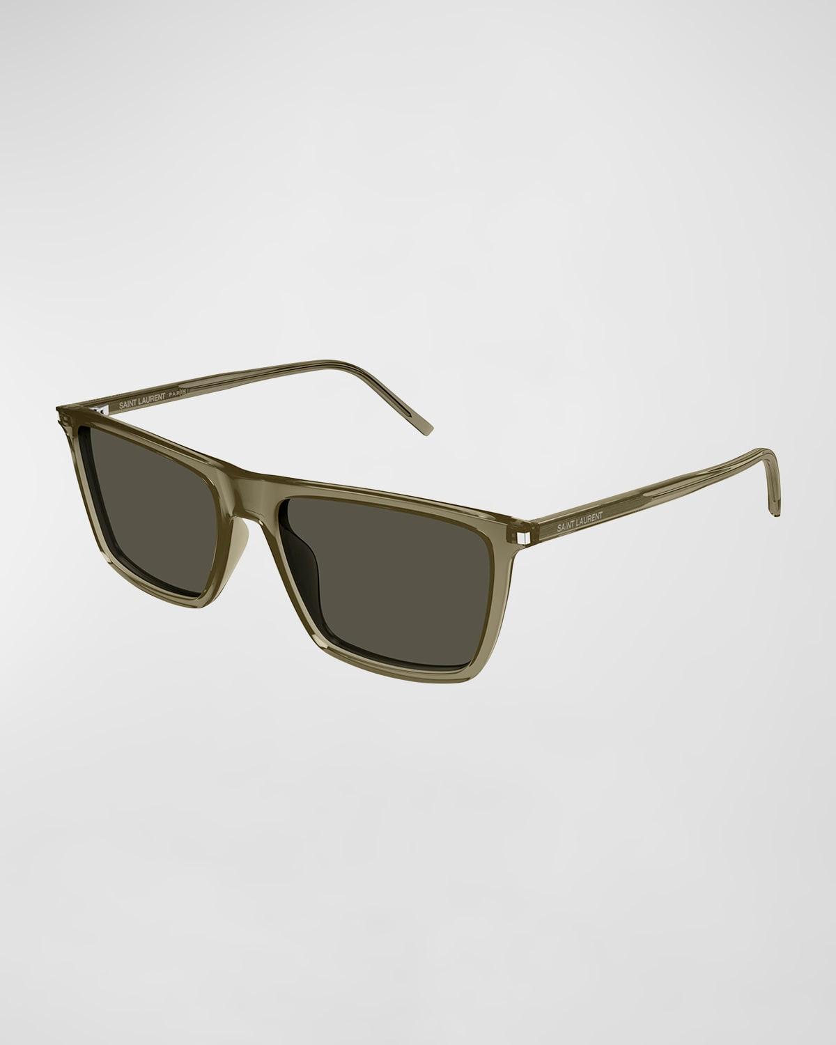 Mens SL 668 Acetate Rectangle Sunglasses Product Image