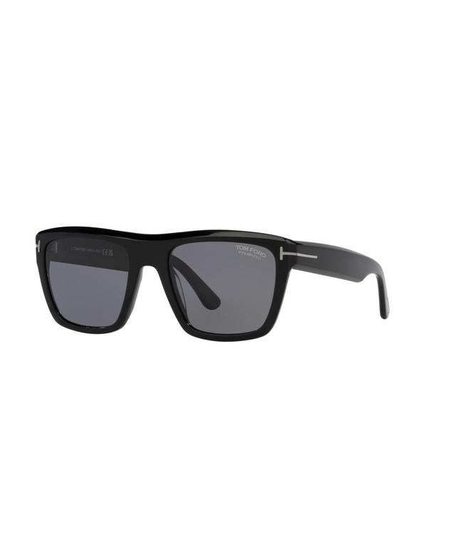 Tom Ford Alberto Polarized Smoke Browline Mens Sunglasses FT1077-N 01D 55 Product Image