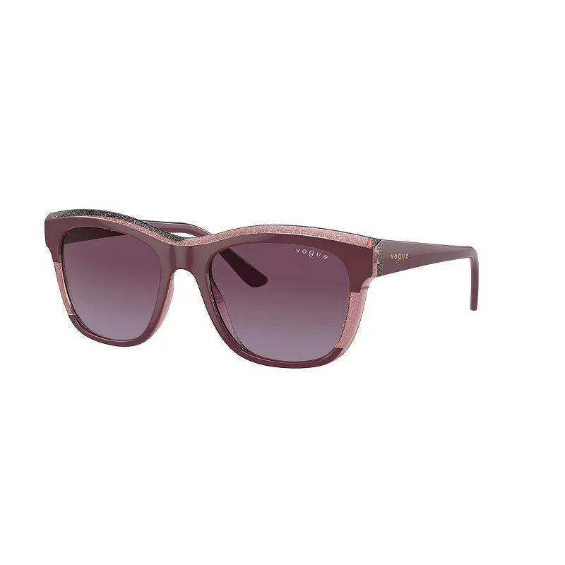 Womens Vogue VO5557S 54mm Injected Gradient Square Sunglasses, Purple Product Image