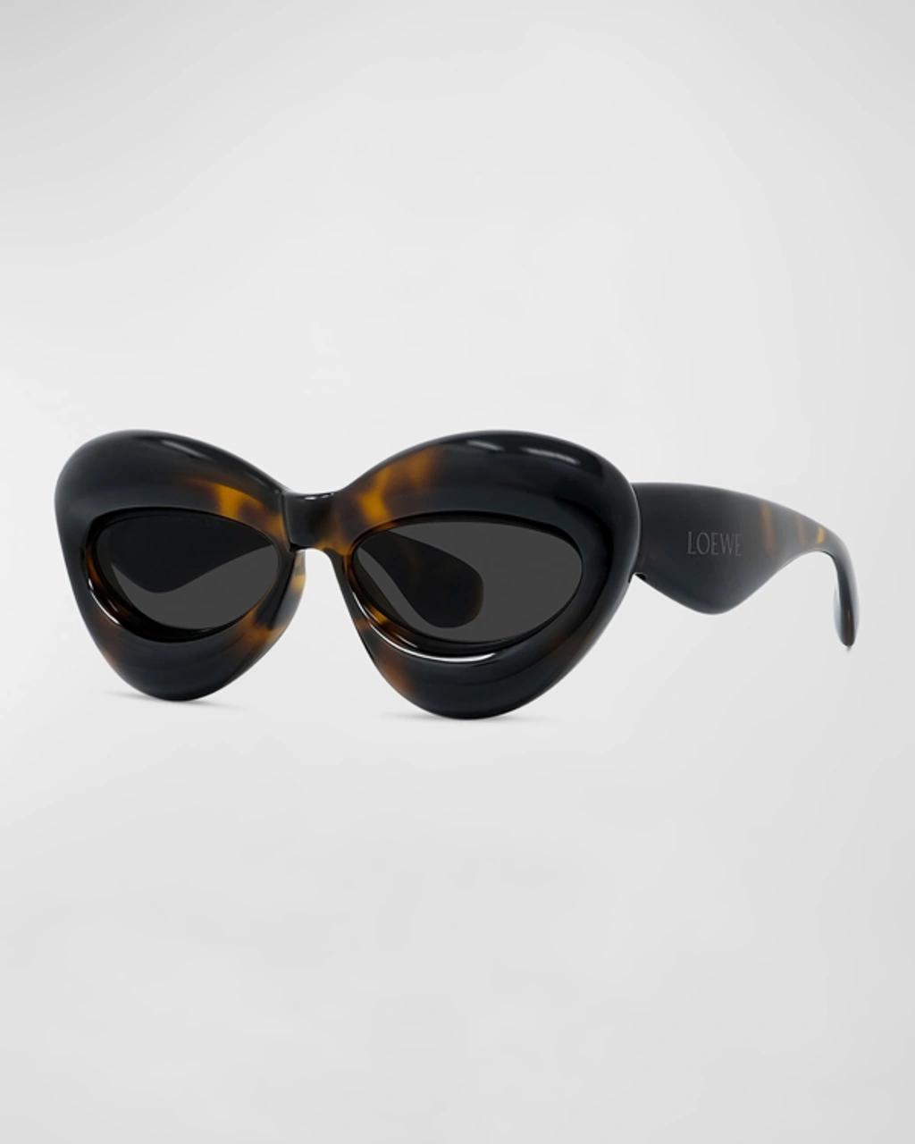 Mens 55MM Inflated Cat-Eye Sunglasses Product Image