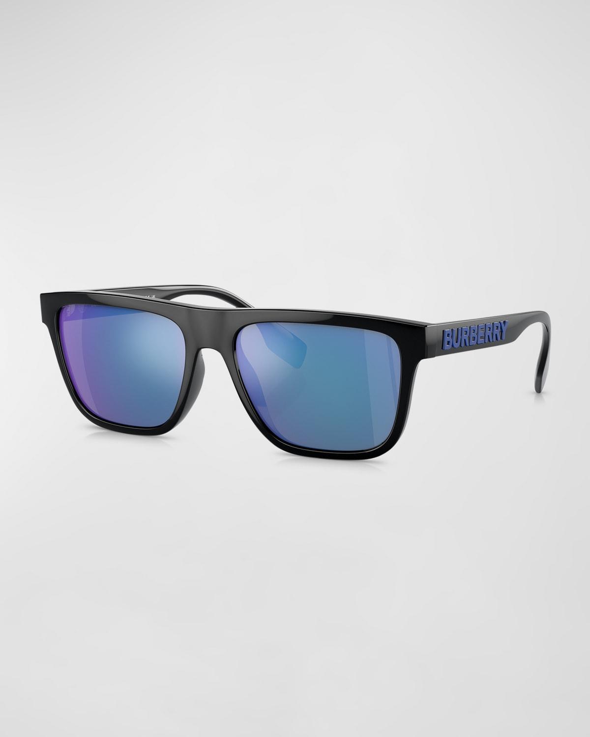 Mens Plastic Square Sunglasses Product Image