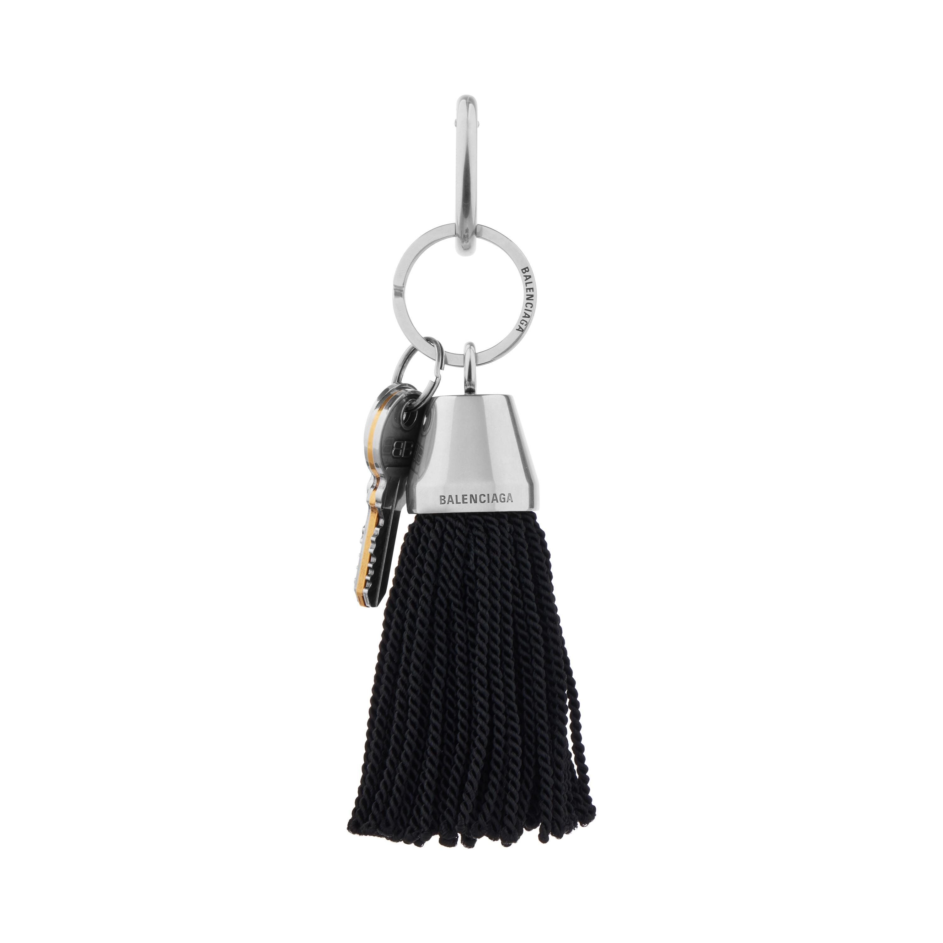 Women's Keychain Pompom in Black Product Image