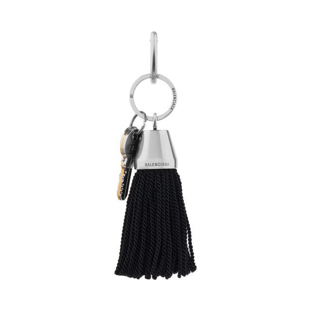 Women's Keychain Pompom in Black Product Image