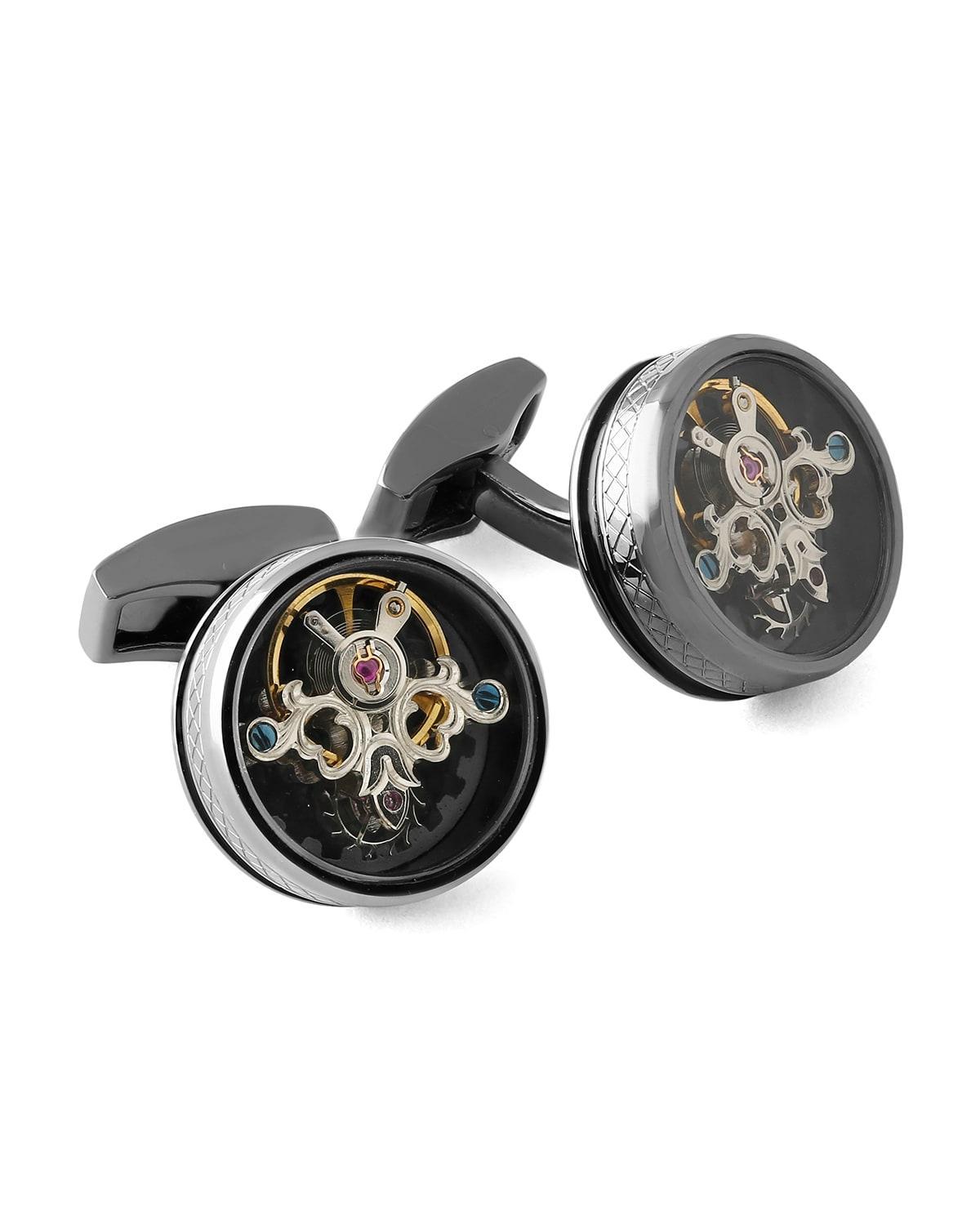 Mens Round Tourbillon Cufflinks Product Image