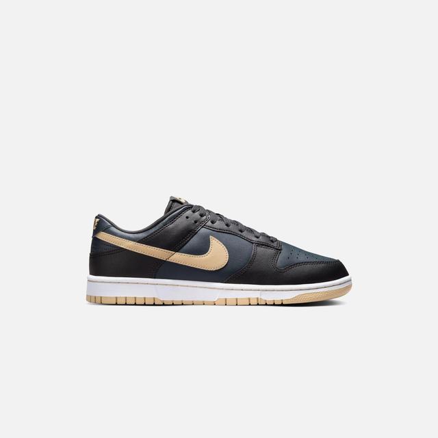 Nike Dunk Low Retro PRM - Low Black / Midnight Navy / Tan Male Product Image