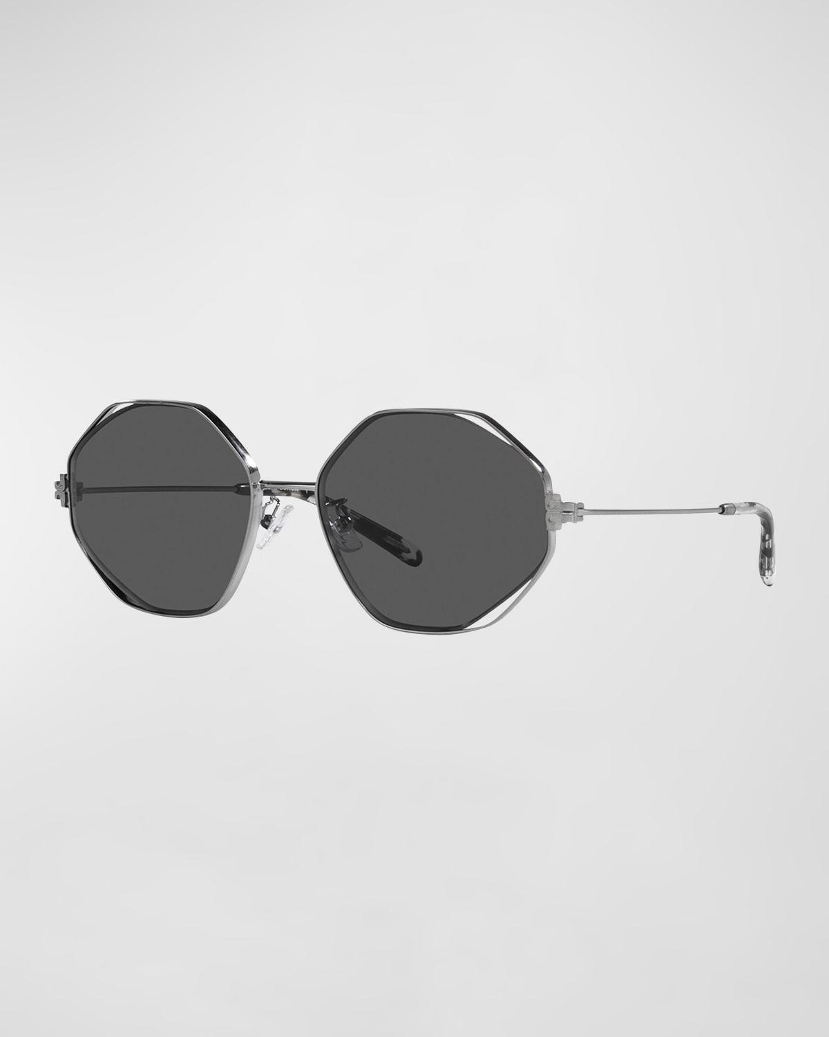 Tory Burch 56mm Irregular Sunglasses Product Image