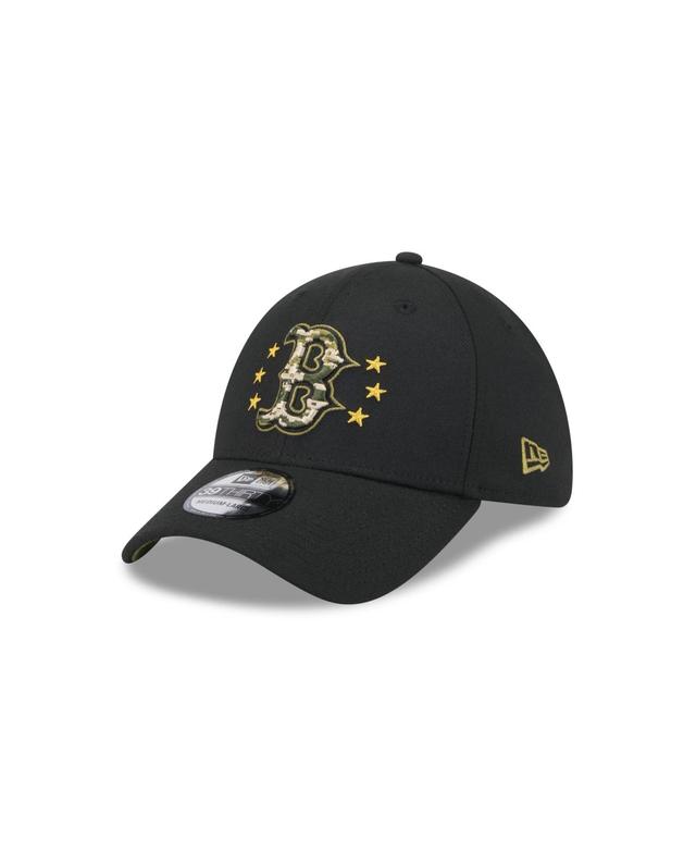 New Era Mens Black Boston Red Sox 2024 Armed Forces Day 39THIRTY Flex Hat Product Image