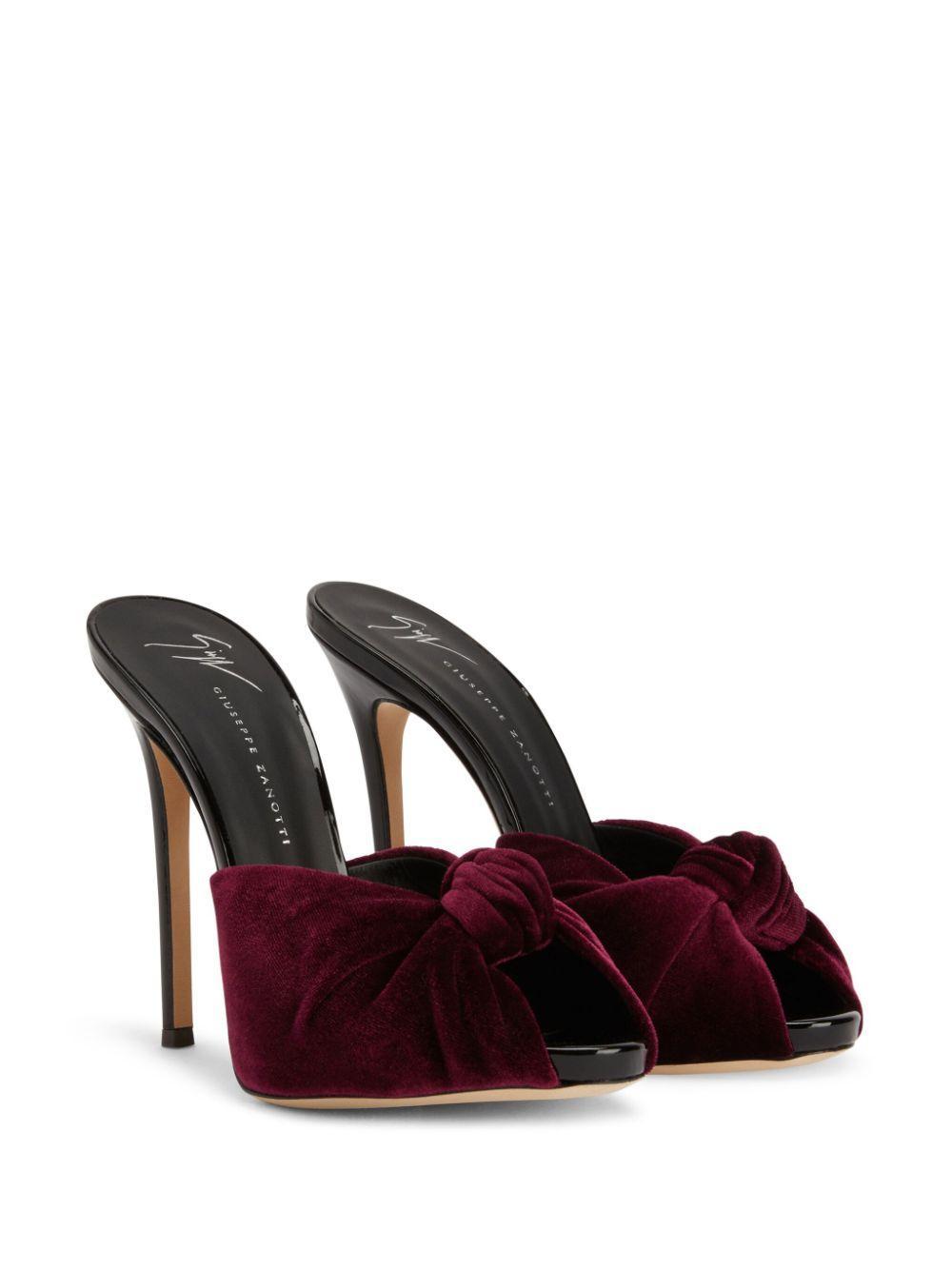 Bridget 120mm velvet pumps Product Image