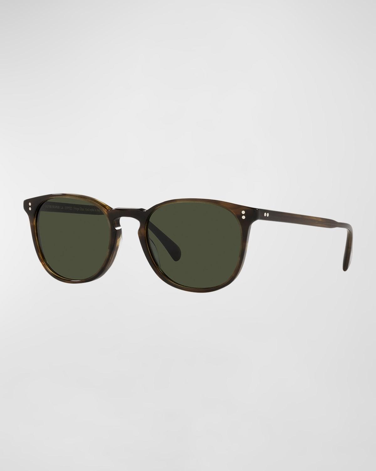 Oliver Peoples Men's Finley Esq. Round Sunglasses  - GREY Product Image