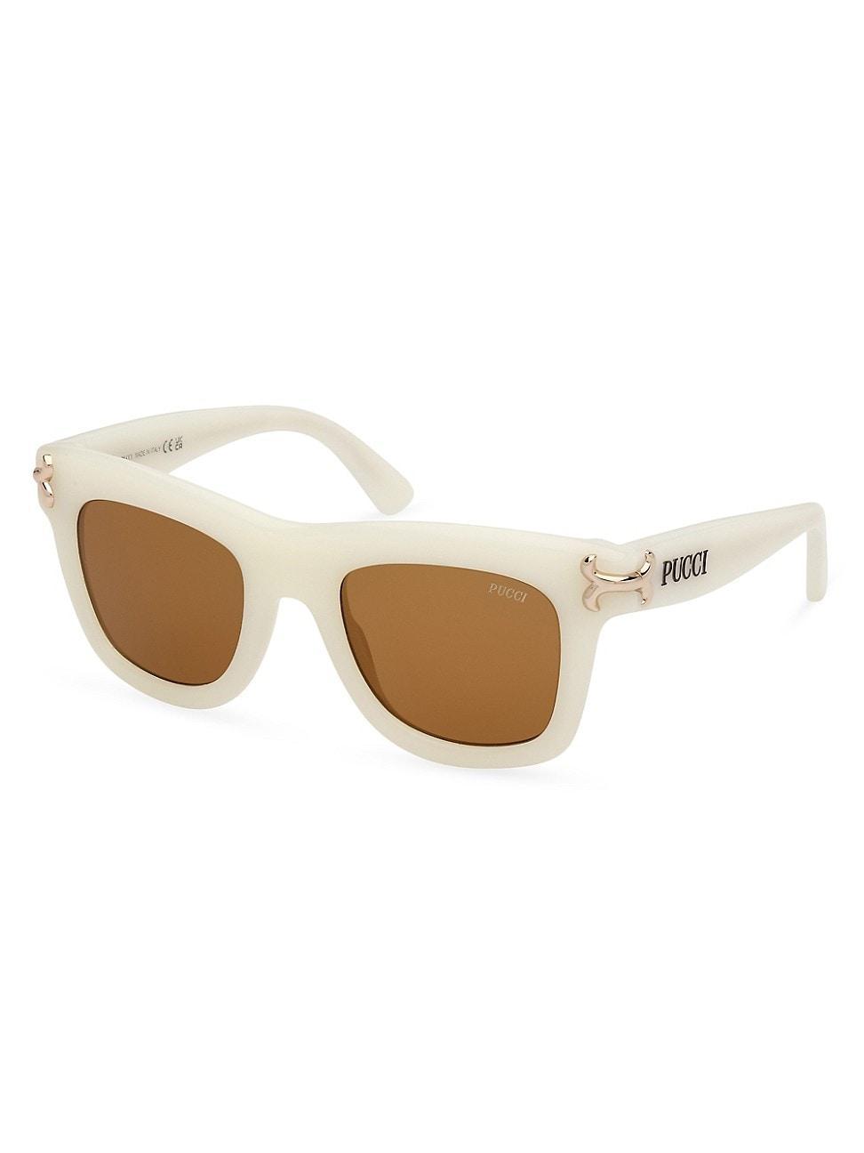 Womens Pucci 50MM Logo-Detailed Square Sunglasses Product Image