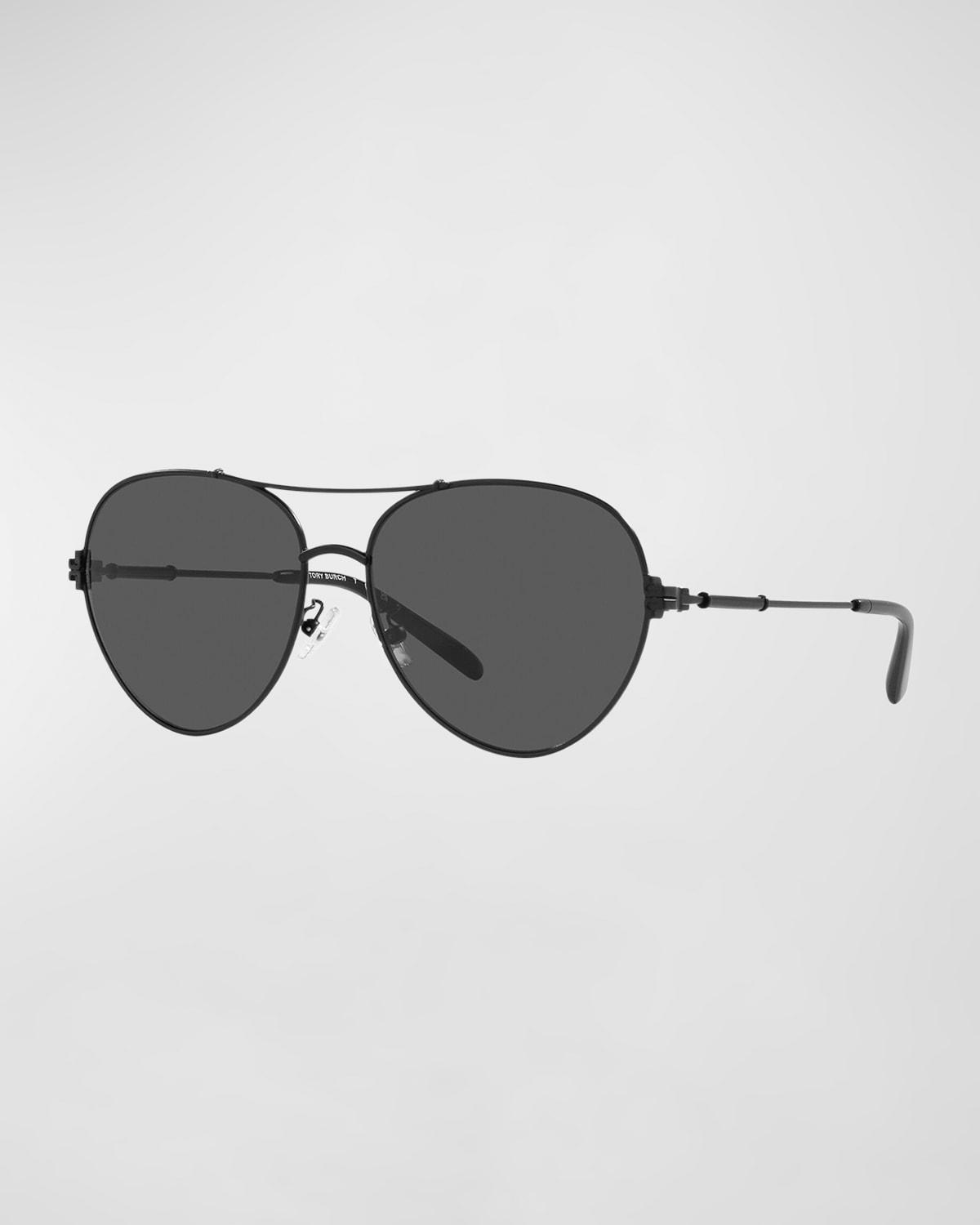 Tory Burch 58mm Pilot Sunglasses Product Image