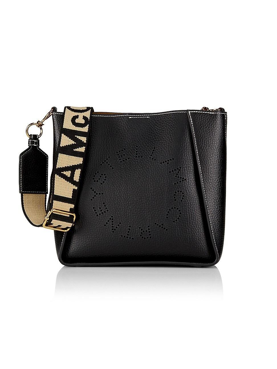 Stella McCartney Perforated Logo Mini Faux Leather Crossbody Bag Product Image